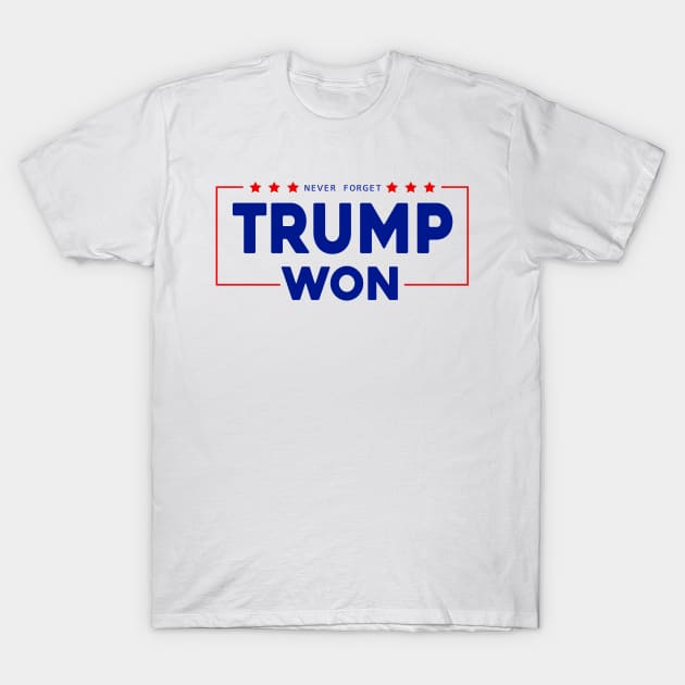 Never Forget Trump Won T-Shirt by Sunoria